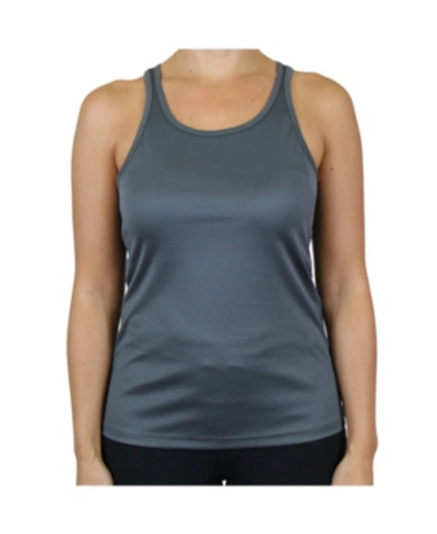 Galaxy By Harvic Women's Moisture Wicking Racerback Tanks In Charcoal