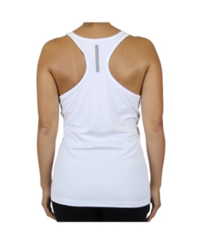 Galaxy By Harvic Women's Moisture Wicking Racerback Tanks In White