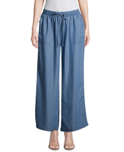 John Paul Richard Soft Drawstring Pants In Chambray