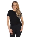 AMERICAN FITNESS COUTURE RAYON MADE FROM ORGANIC BAMBOO SIDE TIE STUDIO TEE