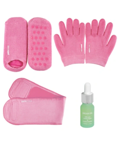 PURECODE MOISTURIZING GEL COLLECTION WITH ARGAN OIL, GLOVES S-M, SOCKS 6-9