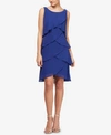 Sl Fashions Sleeveless Chiffon Tier Dress In Iris