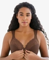 Glamorise Women's Full Figure Plus Size Wonderwire Front Close Bra 1245 In Mocha (nude 1)