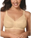 Playtex 18 Hour Posture Boost Front Close Wireless Bra Use525, Online Only In Light Beige