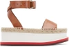 Stella Mccartney Faux-leather Espadrille Platform Sandals In Canyon