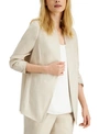 ALFANI RUCHED-SLEEVE OPEN-FRONT BLAZER, CREATED FOR MACY'S