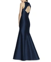 ALFRED SUNG BOW-BACK TRUMPET GOWN