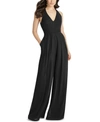 Dessy Collection V-neck Backless Pleated Front Jumpsuit - Arielle Dress In Black