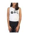 AMERICAN FITNESS COUTURE STARS AND MOON SIDE TIE STUDIO TANK TOP