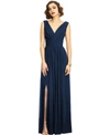 DESSY COLLECTION SHIRRED CHIFFON GOWN