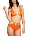 Hauty Women's Caged Soft Unlined Bralette, Online Only In Orange