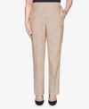 ALFRED DUNNER PULL ON BACK ELASTIC TEXTURED PROPORTIONED PANT