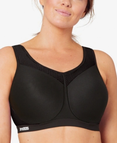Glamorise Women's Sport High Impact Wonderwire Bra 9066 In Black Sport