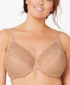 Glamorise Women's Full Figure Plus Size Wonderwire Back Close Bra 1240 In Cafe