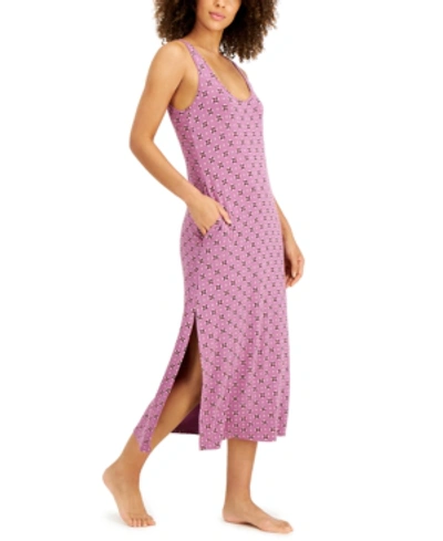 Alfani Ultra-soft Long Sleeveless Nightgown, Created For Macy's In Summer Medallio