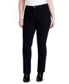 Gloria Vanderbilt Plus Size Amanda Jean, In Regular & Short In Black