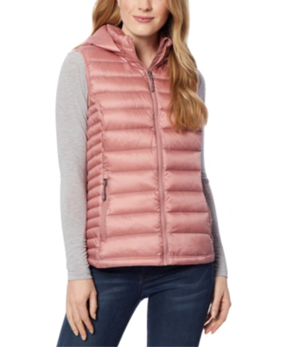 32 Degrees Packable Hooded Down Puffer Vest, Created For Macy's In Copper Mule