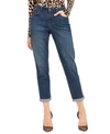 INC INTERNATIONAL CONCEPTS WOMEN'S MID RISE CUFFED STRAIGHT-LEG JEANS, CREATED FOR MACY'S