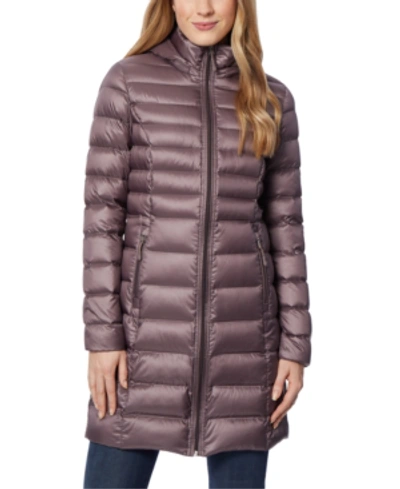 32 Degrees Packable Hooded Down Puffer Coat, Created For Macy's In Sparrow Pearl