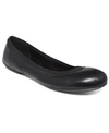 Bandolino Edition Womens Stretch Round Toe Ballet Flats In Black