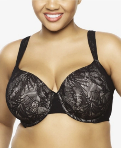 Paramour By Felina Jessamine Side Smoothing Women's Lace Bra In Black