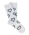 Love Sock Company Women's Super Soft Cotton Seamless Toe Trouser Socks In White