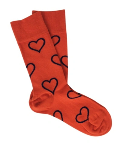 Love Sock Company Women's Super Soft Cotton Seamless Toe Trouser Socks In Orange