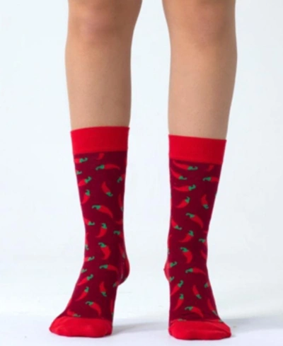 Love Sock Company Women's Super Soft Organic Cotton Novelty Socks In Red