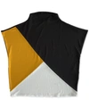 ALFANI COLORBLOCKED MOCK-NECK TOP, CREATED FOR MACY'S