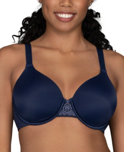 Vanity Fair Beauty Back Smoothing Full-figure Contour Bra 76380 In Ghost Navy