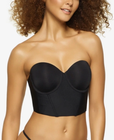 Felina Body Veil Longline Low Back Convertible Strapless Bra In Black