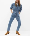 MANGO DENIM JUMPSUIT