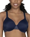 Vanity Fair Beauty Back Smoothing Full-figure Contour Bra 76380 In Ghost Navy