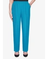 Alfred Dunner Women's Plus Size Colorado Springs Twill Proportioned Short Pant In Jade