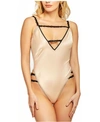 ICOLLECTION ICOLLECTION WOMEN'S CLASSICAL STYLE STRETCH SATIN BODYSUIT