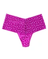Hanky Panky Women's Cross Dyed Leopard Retro Thong In Pink