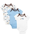 LITTLE ME BABY BOYS CUTE PUPPIES BODYSUITS, PACK OF 3
