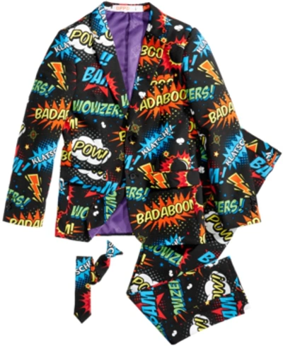 Opposuits Kids'  Boys Badaboom Comics Suit In Miscellaneous