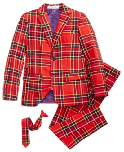 Opposuits Kids'  Boys The Lumberjack Christmas Suit In Medium Red