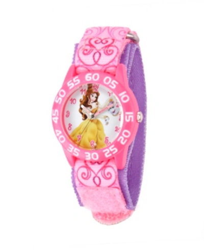 Ewatchfactory Kids' Disney Belle Girls' Pink Plastic Time Teacher Watch