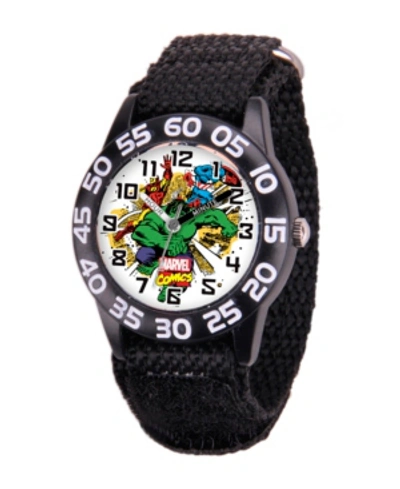 Ewatchfactory Kids' Marvel Hulk Boys' Black Plastic Time Teacher Watch