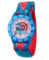 EWATCHFACTORY MARVEL'S AVENGERS ASSEMBLE CAPTAIN AMERICA BOYS' BLUE PLASTIC TIME TEACHER WATCH