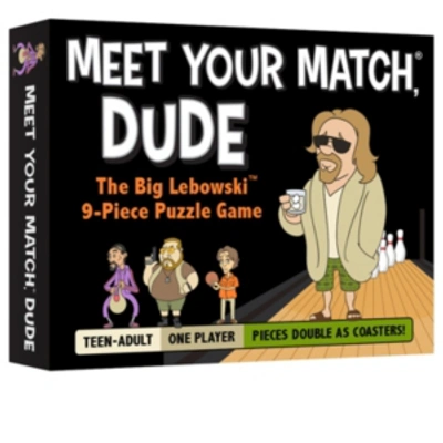 All Things Equal Meet Your Match Dude The Official 9 Piece Puzzle Game And Coaster Set Based On The Big Lebowski