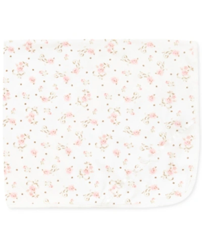 Little Me Kids' Baby Girls Sweet Vintage Rose Print Blanket In Ivory