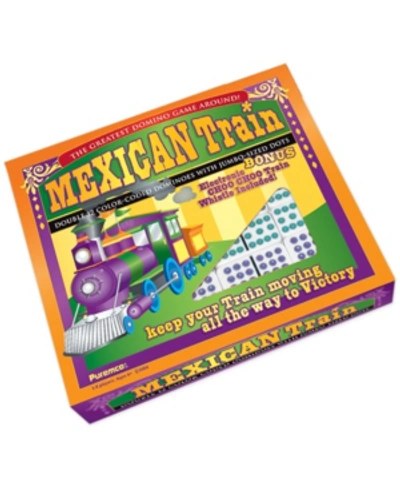 Puremco Mexican Train Double 12 Color Dot Dominoes - Professional Size In No Color