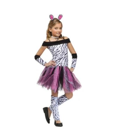 Buyseasons Kids' Zebra Little And Big Girls Costume In Assorted
