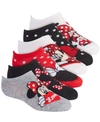 MINNIE MOUSE DISNEY'S MINNIE MOUSE 6-PACK NO-SHOW SOCKS, LITTLE GIRLS & BIG GIRLS