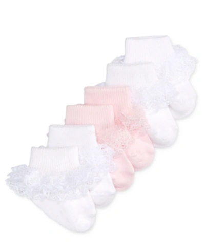 First Impressions Kids' Baby Girls Lace Socks, Pack Of 3, Created For Macy's In Multi