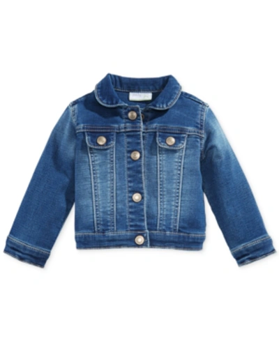 First Impressions Kids' Baby Girls Denim Jacket, Created For Macy's In Authentic Denim