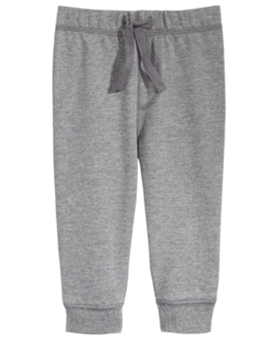 First Impressions Kids' Baby Boys Pull On Jogger Pants, Created For Macy's In Chrome